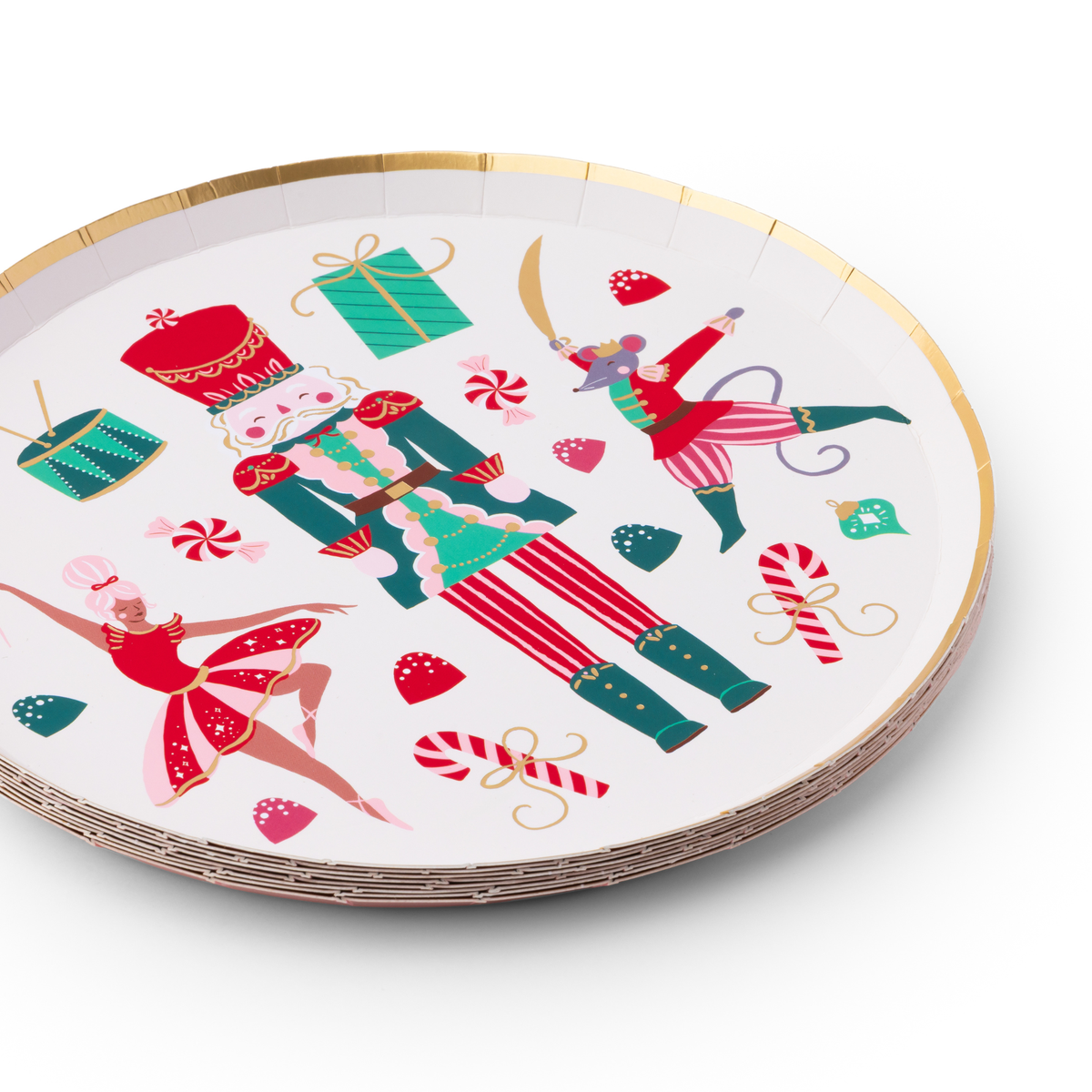 WHIMSICAL NUTCRACKER DESSERT PLATES