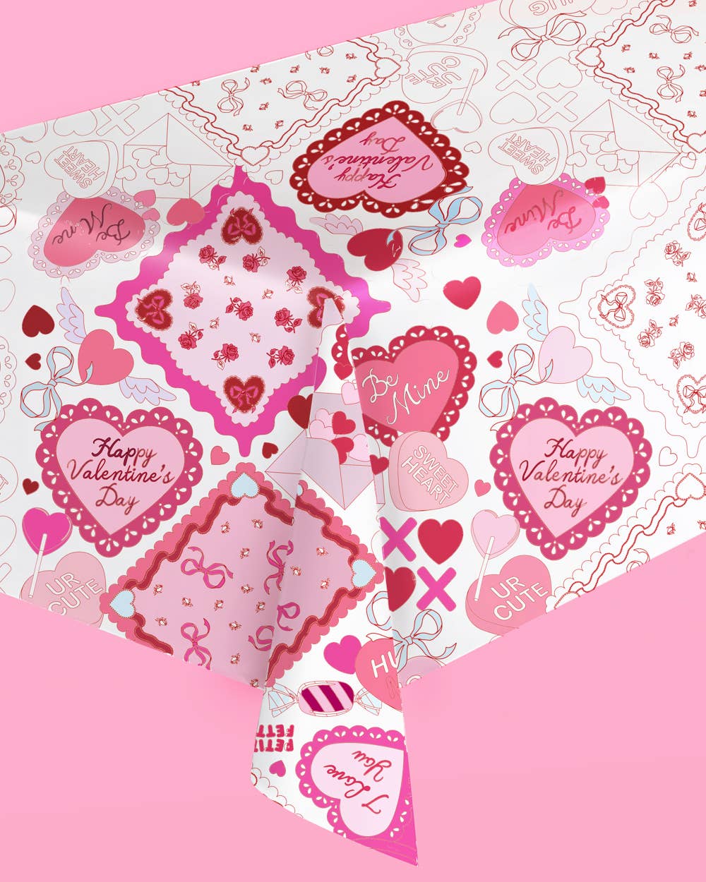 Valentine's Kids Coloring Tablecloth | Vday kids activity