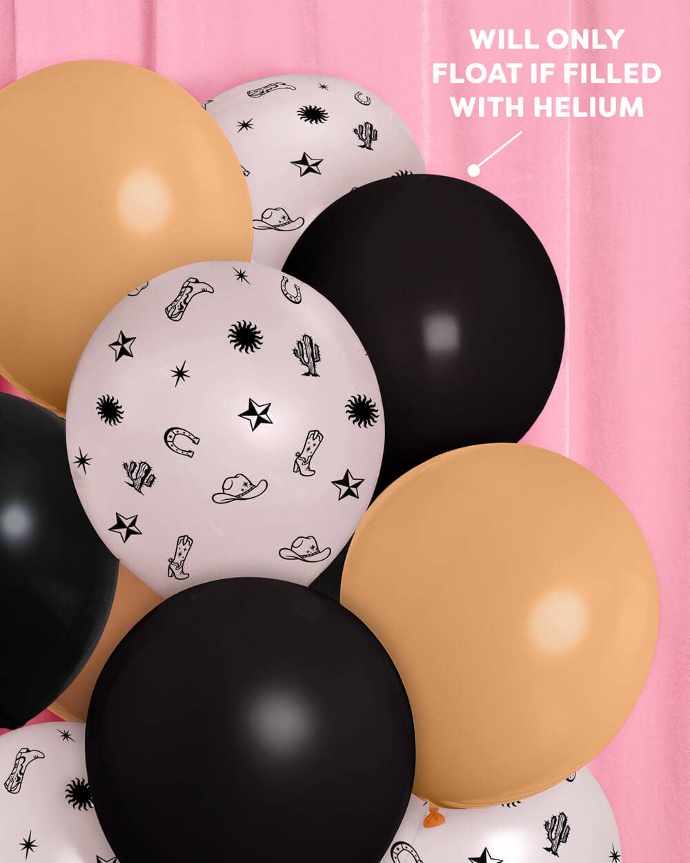 Texas Hold 'Em Balloons - western, rodeo, birthday party