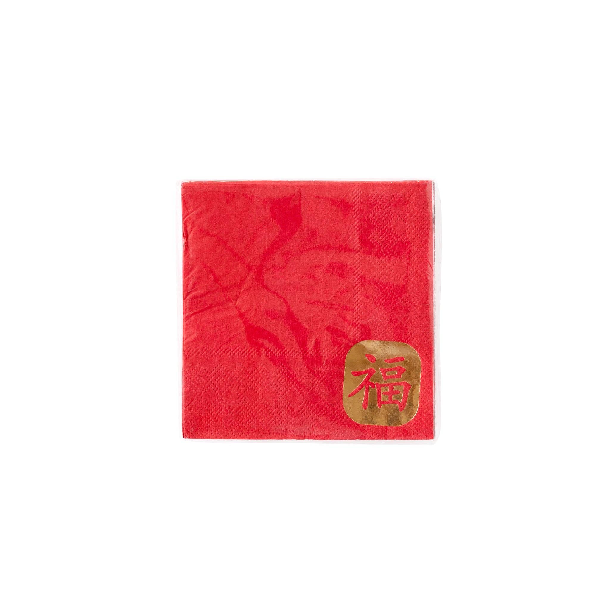 PLNY158 - Lunar New Year Foiled Good Fortune Cocktail Napkin