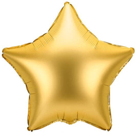 Star Shaped Foil Balloons - 18 in. Gold | PartyDeco USA