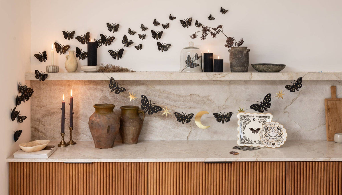 MLT1339 - Moonlight Moth Cocktail Napkin